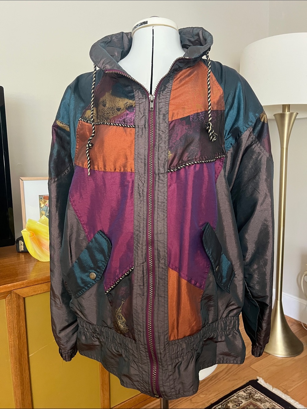 Vintage Komitor Multicolor Men's Windbreaker Jacket